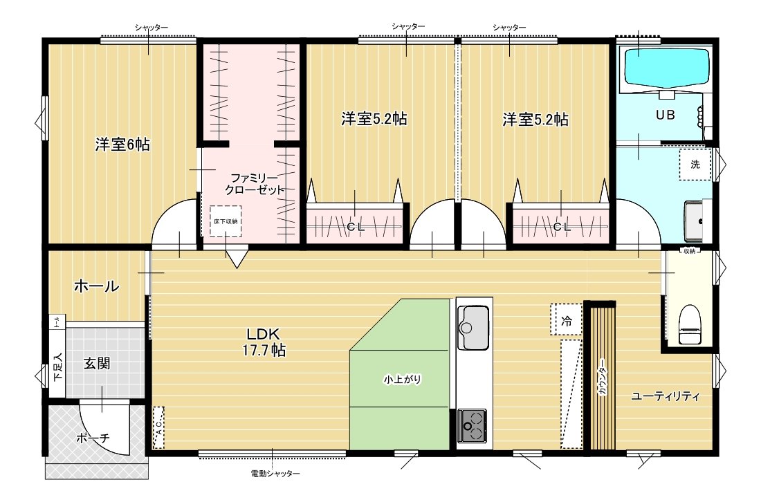 ひたちなか市後野　新築平屋 3